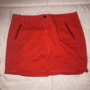 Orange Mini Skirt